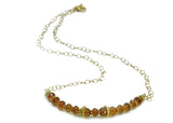 Citrine With Gold Vermeil On 14k Gold Fill Chain