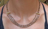 Sparkling Zircon and Diamond Necklace