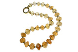 Citrine Nugget Necklace With Apatite And Gold Vermeil