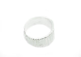 Wide Ripple Sterling Silver Ring